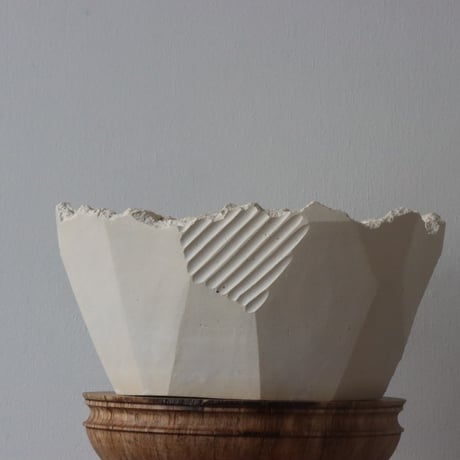 N/OH / 澪標 / matt white＋Line / L (7.5号)  no.504-31