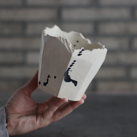 N/OH / 澪標 / White + dripping / S (4.5号)    no.426-32