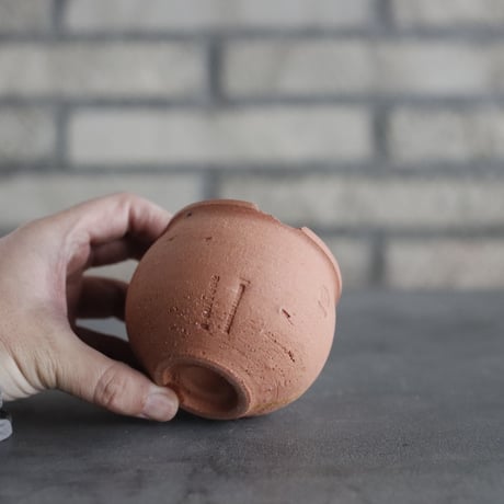 N/OH / コロ鉢 / Persimmon＋Line / XS (2.5号)   no.215-100