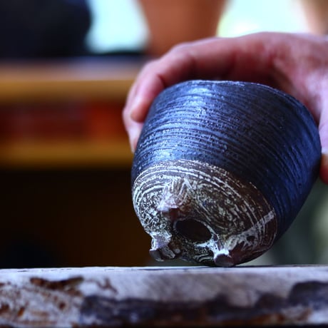 joint pot   安西桂   ×   安西岳郎   親子鉢〝土の子″  M  no.82360