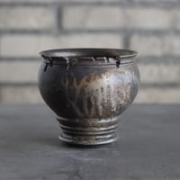 takero pot / mushikui / 炭化焼成 (3.5号)  no.531-79