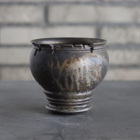 takero pot / mushikui / 炭化焼成 (3.5号)  no.531-79