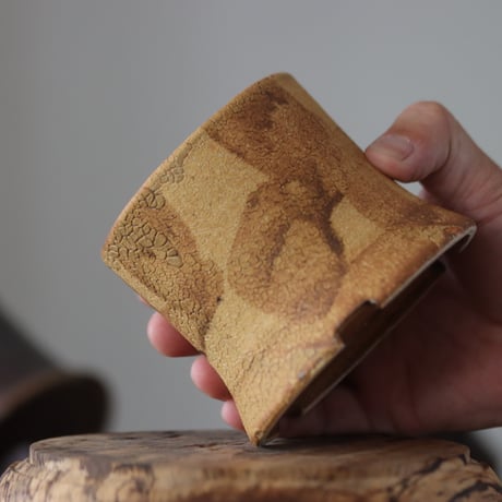 Masato Akutsu〝crack ocher″ / humanity pot    no.609-33