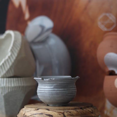 N/OH / コロ鉢 / Gray + Line / XS   no.1117-35