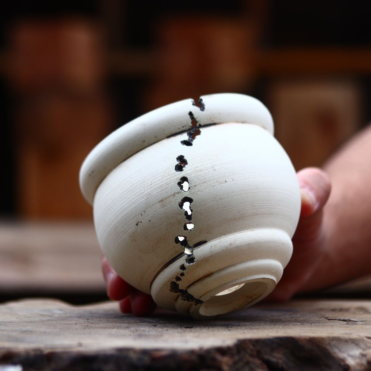 たけろうポット/ハク/ムシクイ(ツボ M) no.402-65 | 芽の巣山