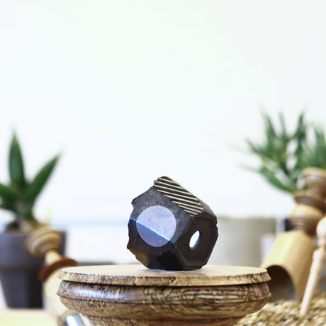 N/OH   澪標 / Black + silver moon  / XS   no.611-2