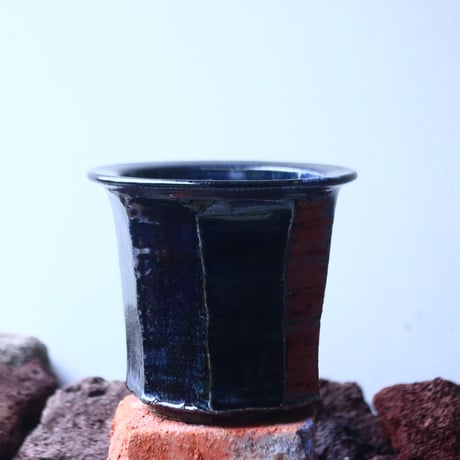 Tadao  Akutsu 〝瑠璃油″   /   humanity pot       no.51012