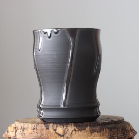 Yuta Uchida / black glaze / humanity pot     no.512-73