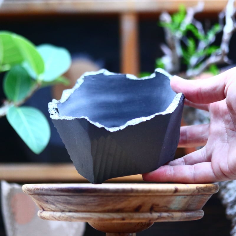 N/OH 澪標 山ノ月 グレー SSサイズ N/OH 鉢 澪標 s