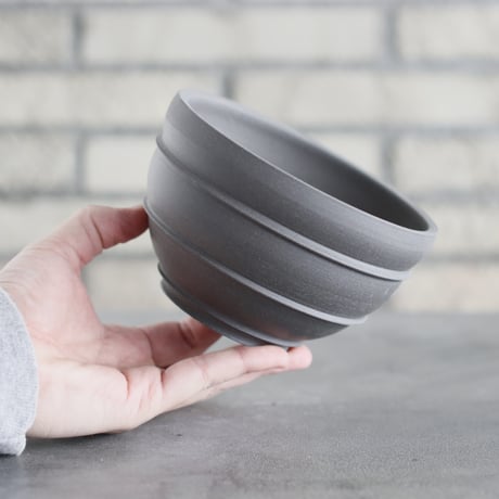 takero pot / ヤキシメ クロ (4.5号)   no.208-22