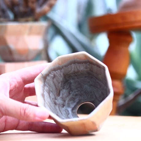 P&A ceramic ware / polygon pot 　no.612-P02