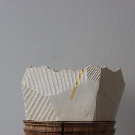 N/OH / 応-OU- / white＋Line / M (6号)  no.504-4