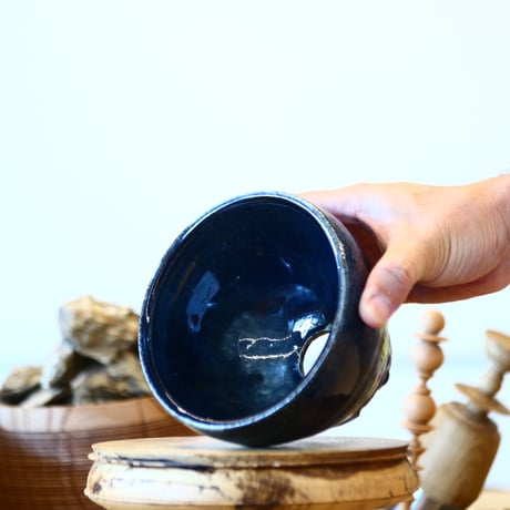 Tadao Akutsu〝瑠璃釉″ / humanity pot    no1112-63