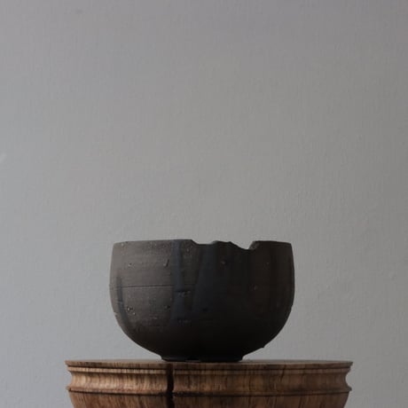 N/OH / コロ鉢 / RUNNY BLACK+Moon / SS (4号)  no.504-214