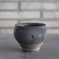 takero pot / mushikui / 炭化焼成 (3.5号)  no.531-96