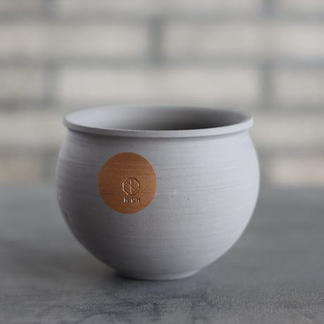 N/OH / コロ鉢 / smoky gray ＋Moon / SS (4号)  no.1109-281
