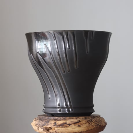 Yuta Uchida / black glaze / humanity pot     no.512-99