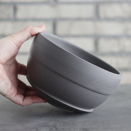 takero pot / ヤキシメ クロ (5.5号)   no.208-4