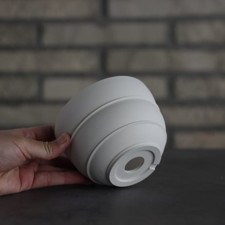 takero pot / 白 (4号)  no.201-18