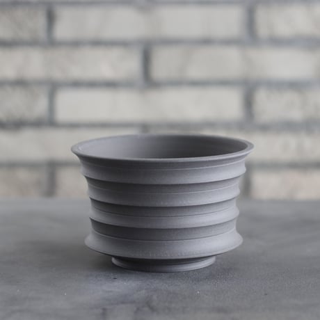 takero pot / ヤキシメ クロ (4.5号)   no.208-20