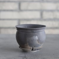 takero pot / mushikui / 炭化焼成 (3号)  no.531-103