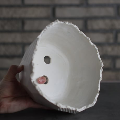 N/OH / 澪標 (丸型低) / White / L (7.5号)   no.426-20