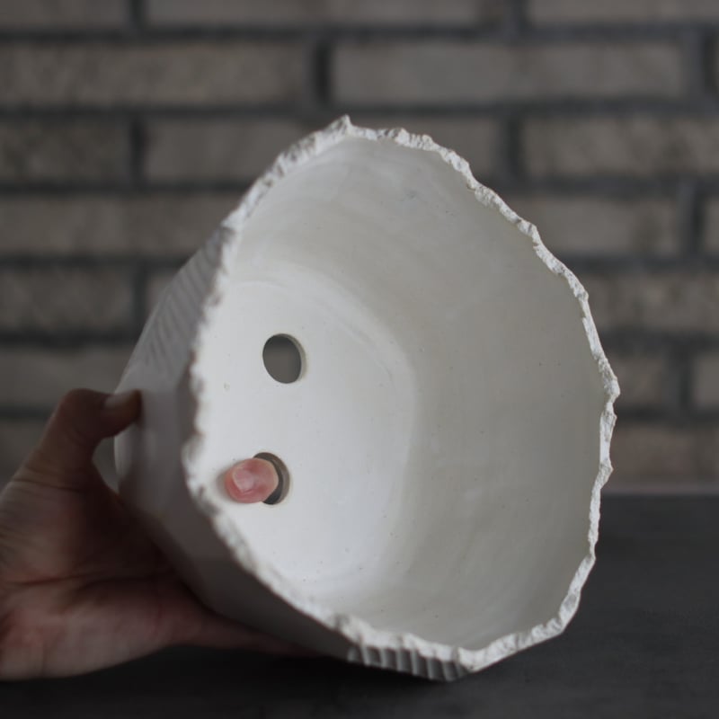 N/OH / 澪標 (丸型低) / White / L (7.5号) no.426-20