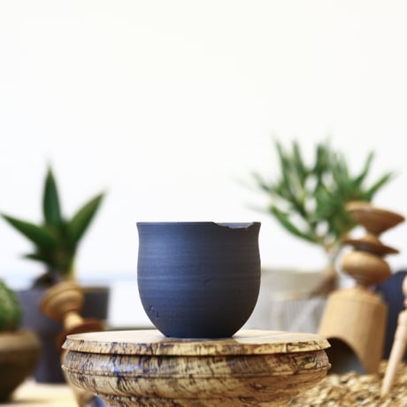 N/OH   コロ鉢 / rich Black + silver moon / XS    no.611-136