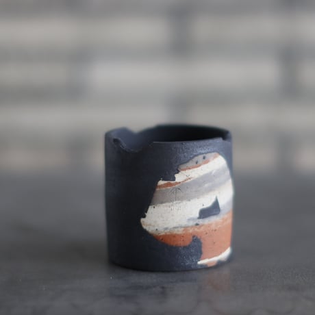 N/OH / コロ鉢 / MARBLE NOHBLE + Strokes / XS (2.5号)  no.1025-52