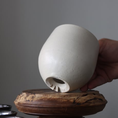 Atsushi Funakushi / white flake / humanity pot     no.512-46