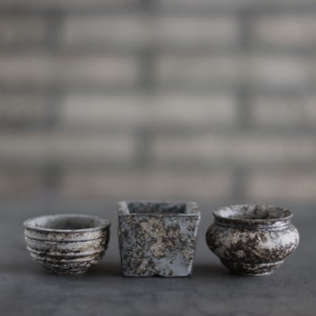 TAKERO POT / Shirosabi 3pieces  (2号)   no.803-120