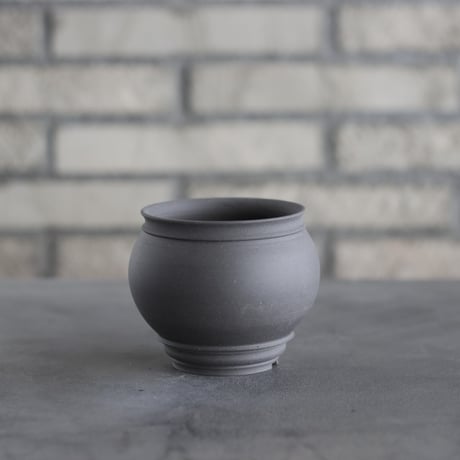 takero pot / ヤキシメ クロ (3.5号)   no.208-51