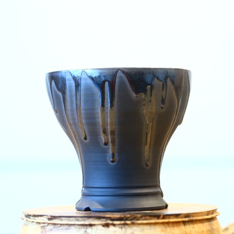 Yuta Uchida / black glaze / humanity pot    no.1231-23