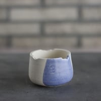 N/OH / コロ鉢-Tear Drop (シングル) / White × Blue / XS (2.5号)  no.503-216