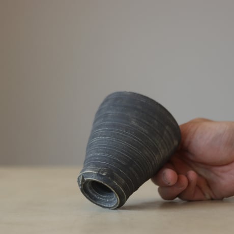 Yuta Uchida / black clay (3号鉢)  no.330-36