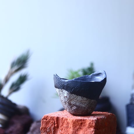 joint pot   安西桂   ×   安西岳郎   親子鉢〝土の子″ 　  no.52425