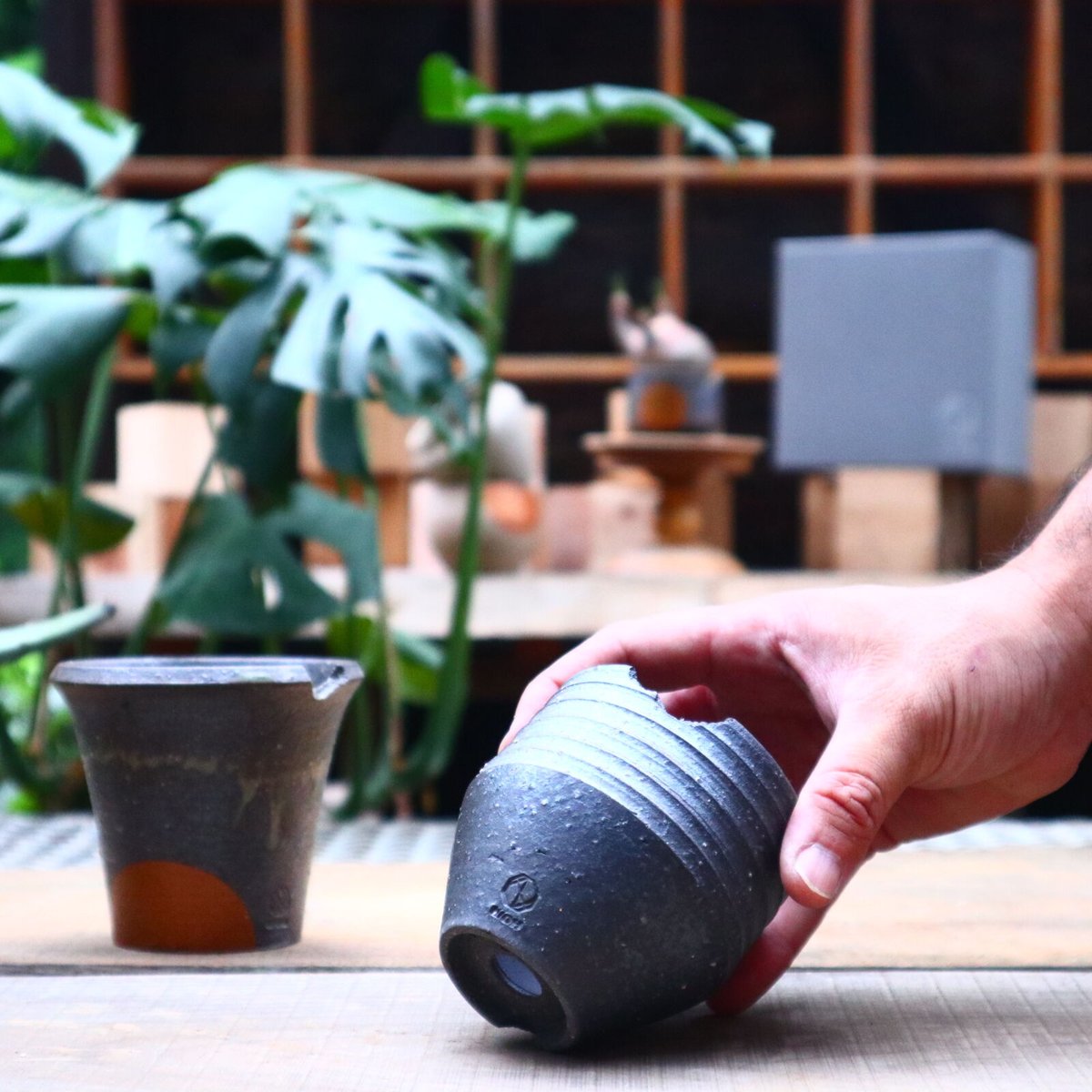 footage/N/OH 3点セット　コロ鉢 新作】N/OH コロ鉢3個セット / SS / BOX付き no.717/4 | 芽の巣山