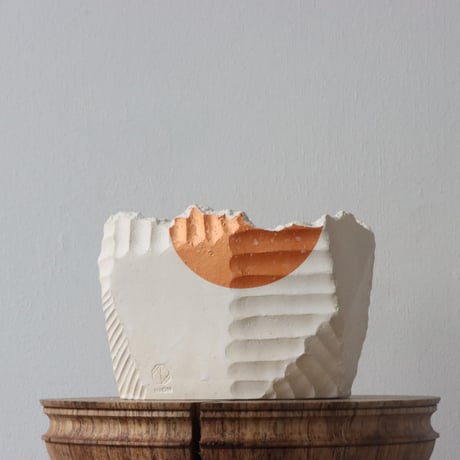 N/OH / 応-OU- / matt white＋Moon / SS (4号)  no.504-10