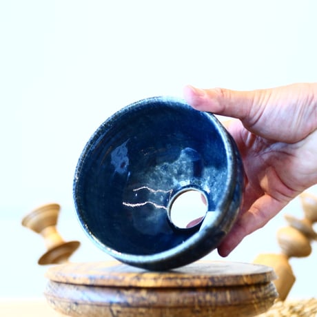 Tadao Akutsu〝瑠璃釉″ / humanity pot    no514-At5