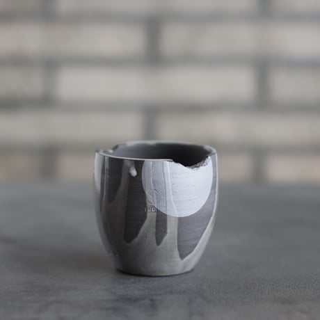 N/OH / コロ鉢 / RUNNY GRAY ＋ Moon / XS (2.5号)  no.1109-243