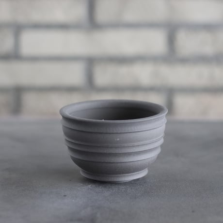 takero pot / ヤキシメ クロ (3号)   no.208-65