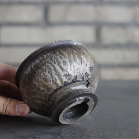 takero pot / mushikui / 炭化焼成 (3号)  no.531-90