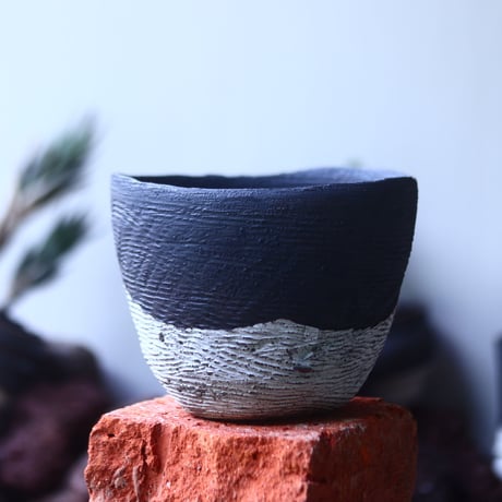 joint pot   安西桂   ×   安西岳郎   親子鉢〝土の子″ 　  no.52412