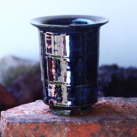 Tadao  Akutsu 〝瑠璃油″   /   humanity pot       no.42564