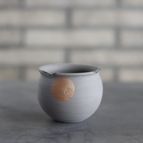 N/OH / コロ鉢 / smoky gray ＋ Moon / XS (3号)  no.1109-290