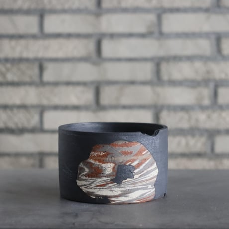 N/OH 芽の巣山別注 / コロ鉢 / MARBLE N/OBLE / Strokes / S (5号)   no.215-104