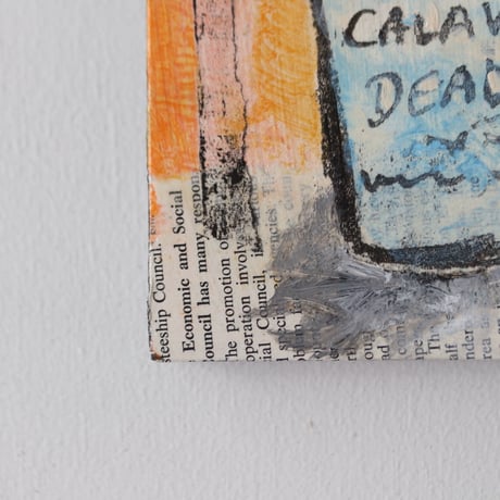 Andrew  Gemrich〝calavera″ アクリル絵画／humanity pot  no.1002E