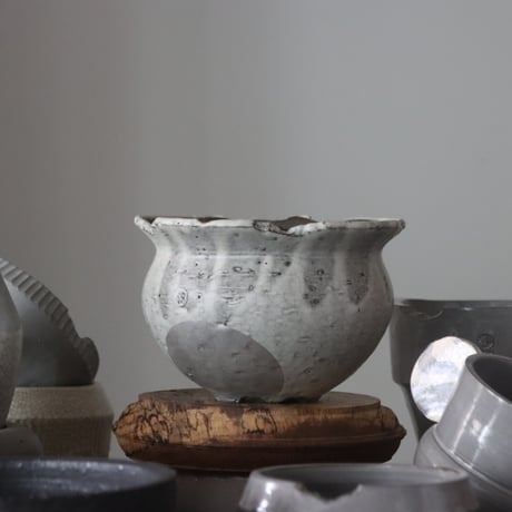 N/OH / コロ鉢 / classic gray + Moon / S   no.1027-17