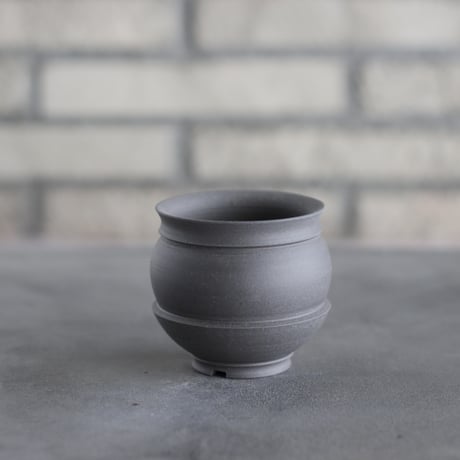 takero pot / ヤキシメ クロ (2.5号)   no.208-93