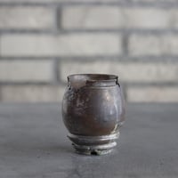 takero pot / mushikui / 炭化焼成 (2号)  no.531-112